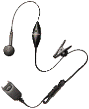 Cheap, unobtrusive cellphone earpiece- similar to those worn by Secret Service agents.